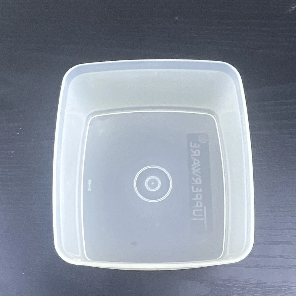 Vintage Tupperware 311-55 Clear Square Plastic Food Storage Container Replacemen